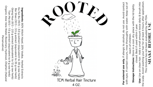 Rooted For Hair Loss - TCM Herbal Tincture - 4 oz Spray
